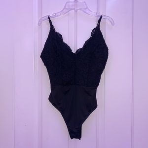 black lace bodysuit